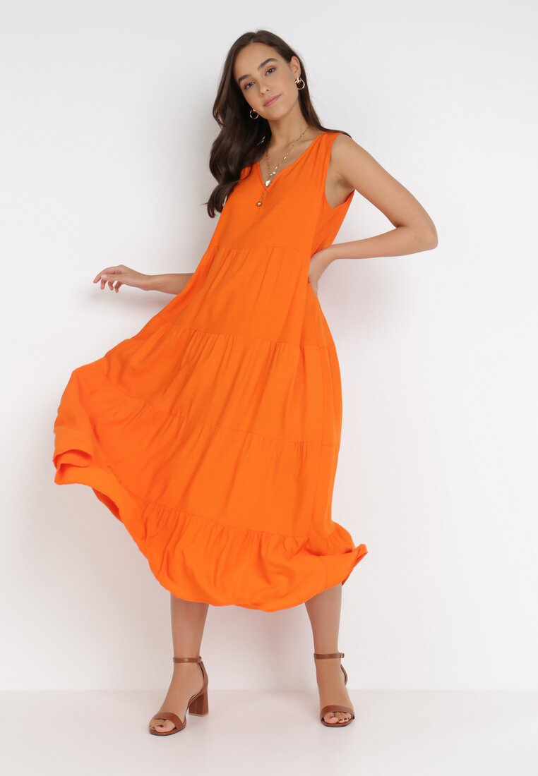 Pomarańczowa Sukienka Doreasana