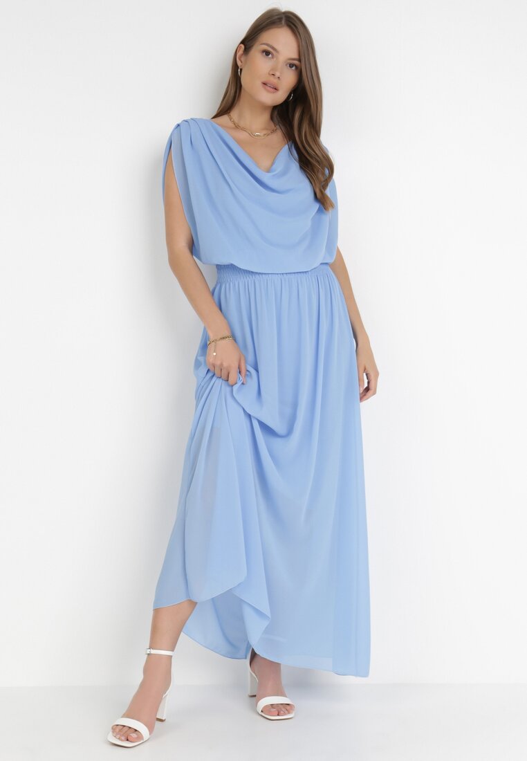 Niebieska Sukienka Zephyphise