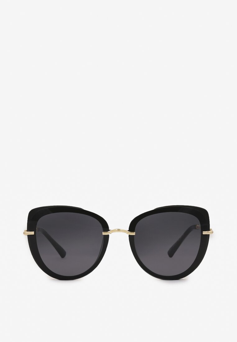 Czarno-Złote Okulary Przeciwsłoneczne Kavur