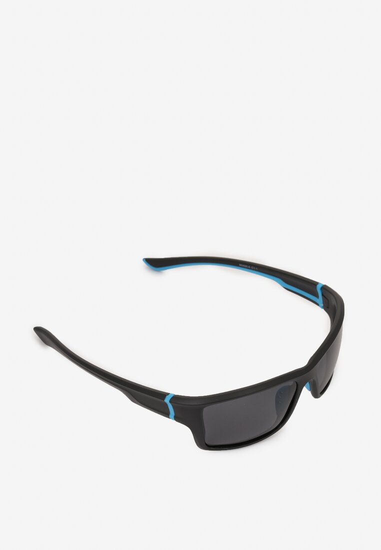 Czarno-Niebieskie Okulary Przeciwsłoneczne Aubilis