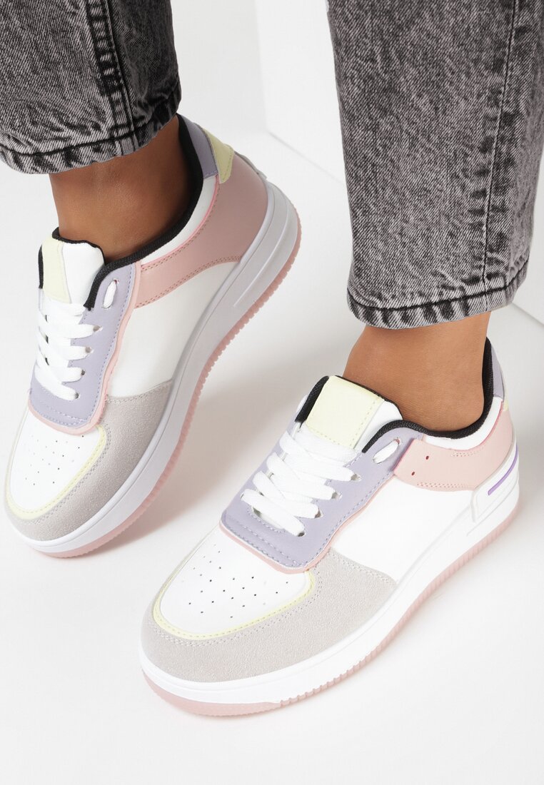 Biało-Różowe Sneakersy Xeinco