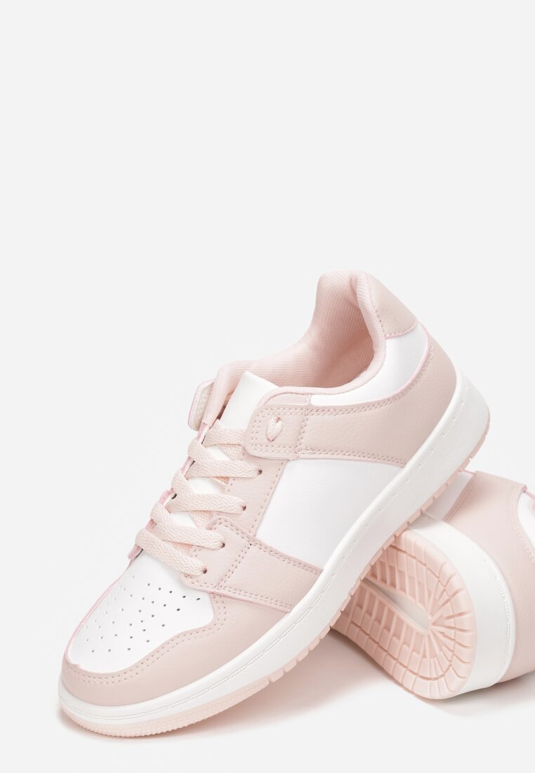 Biało-Różowe Sneakersy Treman