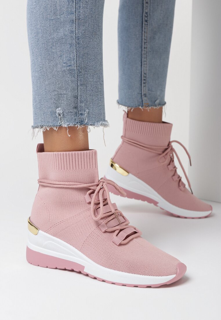Różowe Sneakersy Eremiel