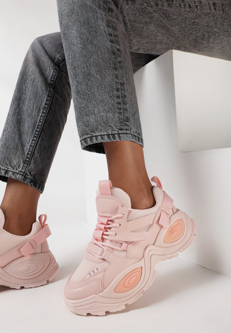 Różowe Sneakersy Haidina