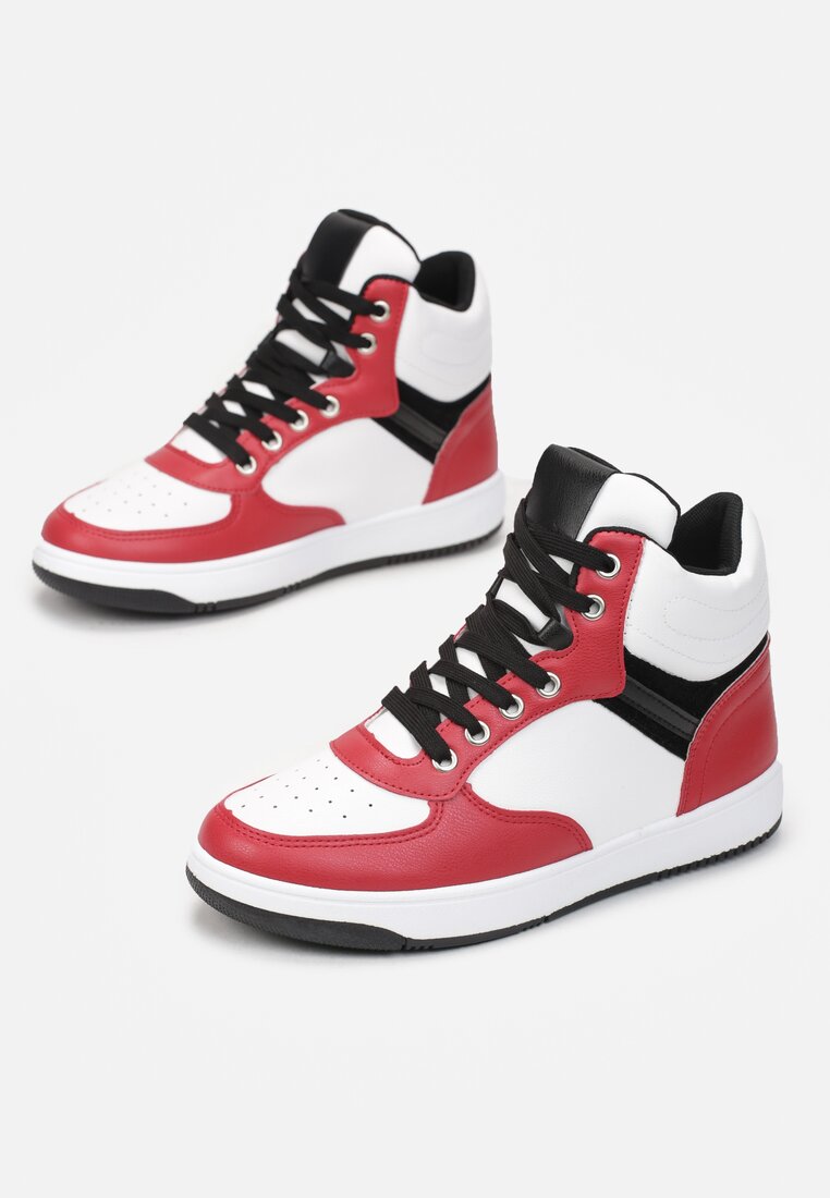 Biało-Czerwone Sneakersy Achyse