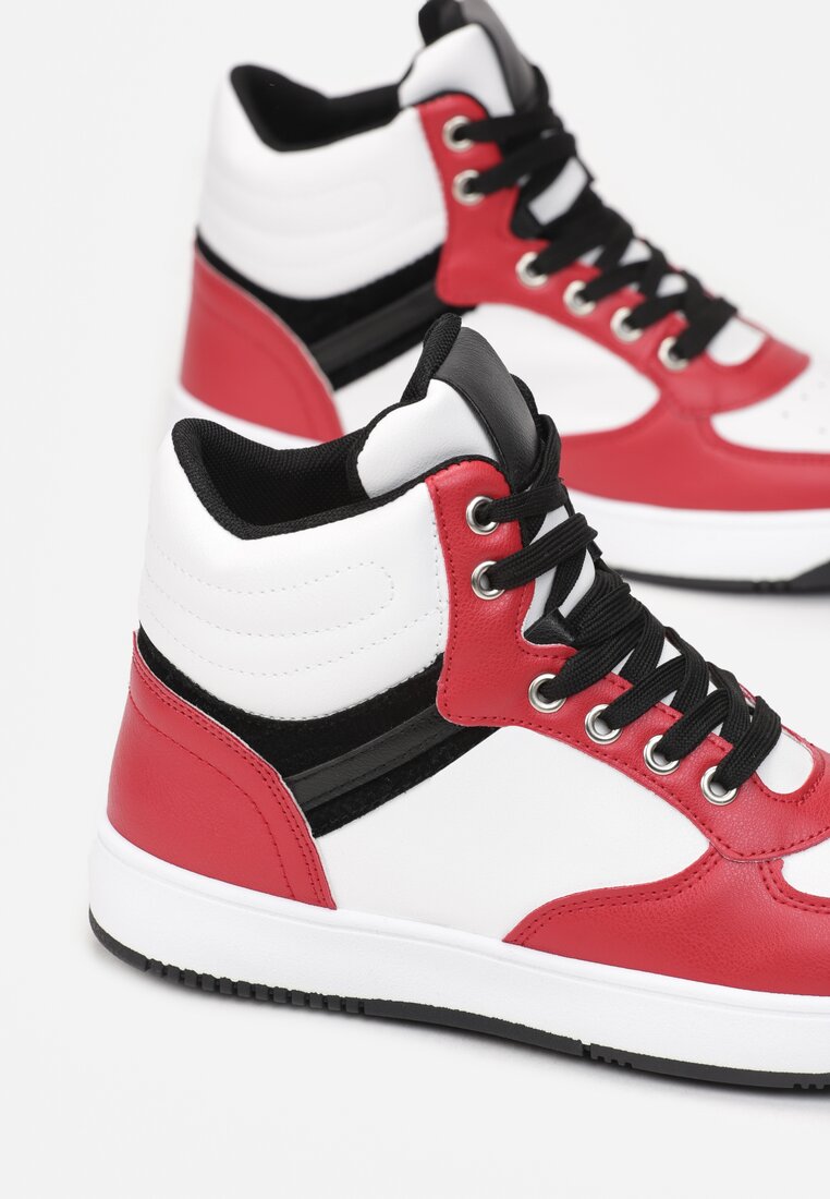 Biało-Czerwone Sneakersy Achyse
