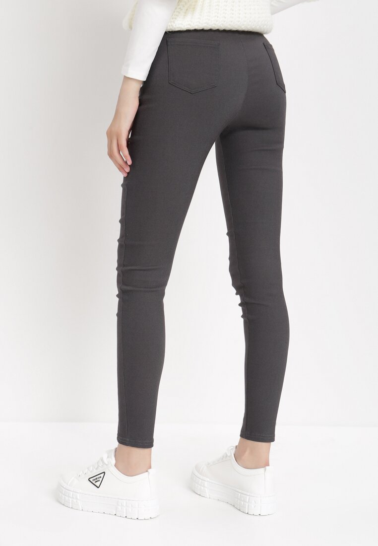 Ciemnoszare Spodnie Skinny Alcelos