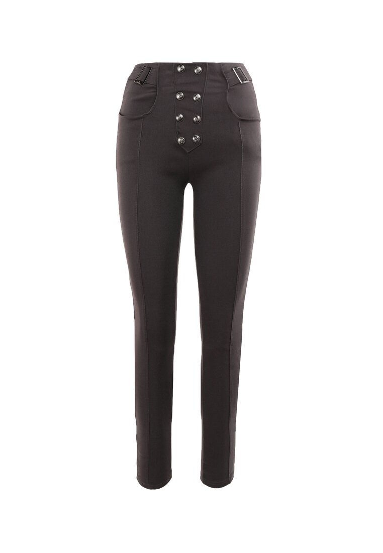 Ciemnoszare Spodnie Skinny Alcelos
