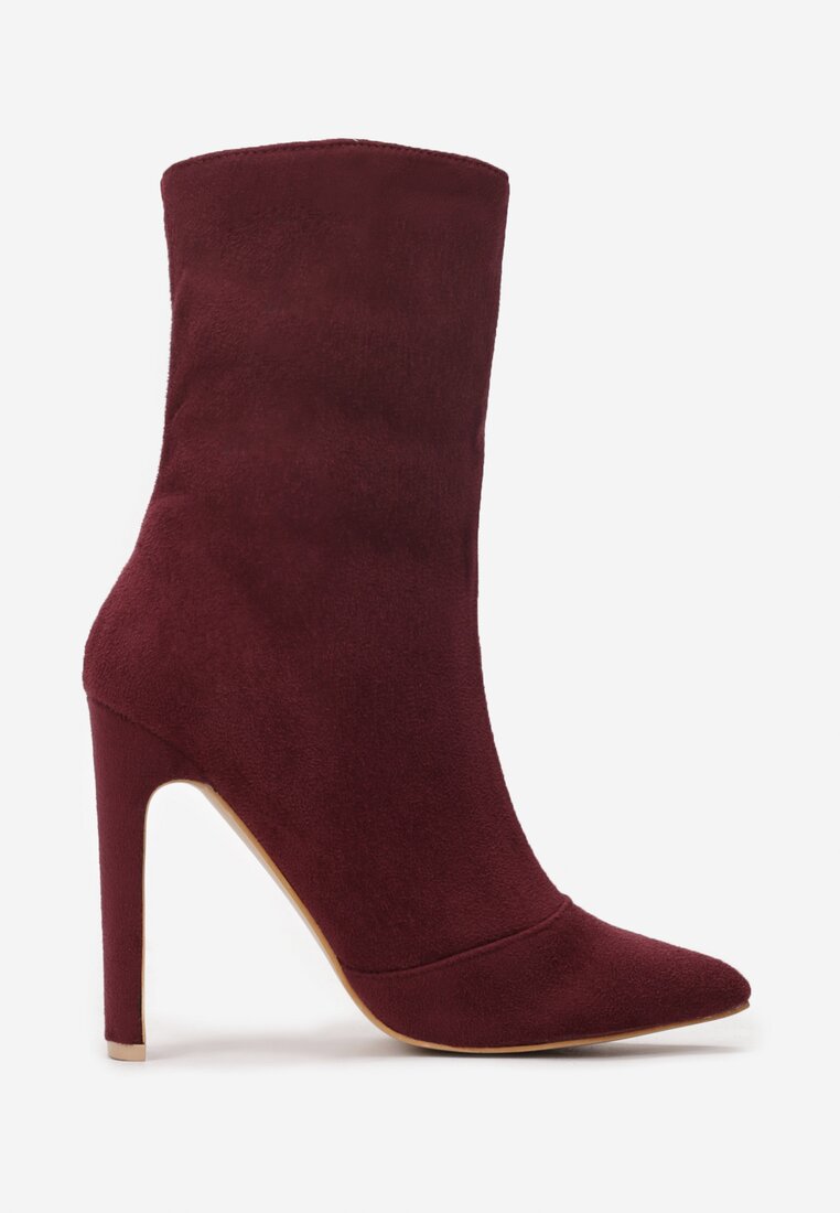 Bordowe Botki Mellenia