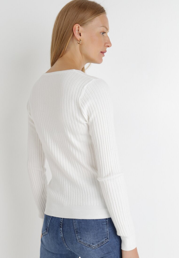 Biały Sweter Clymelle