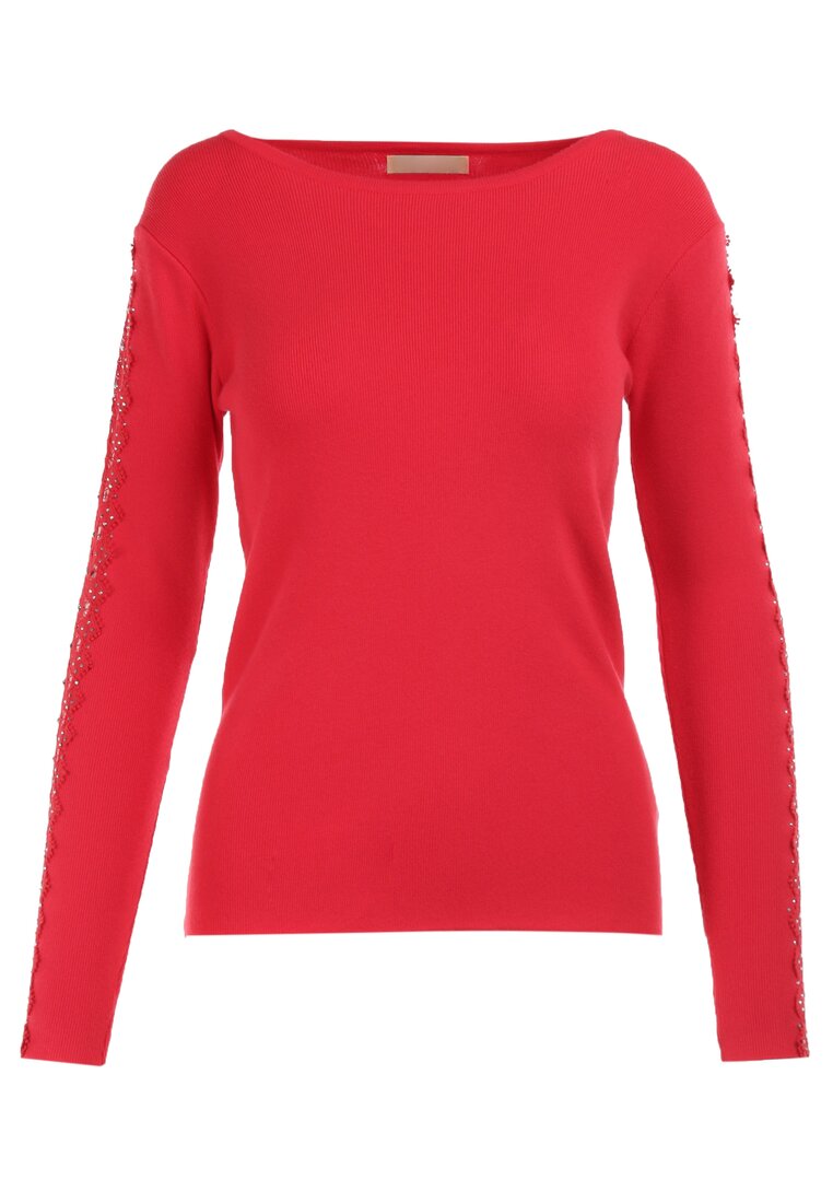 Czerwony Sweter Polyphe