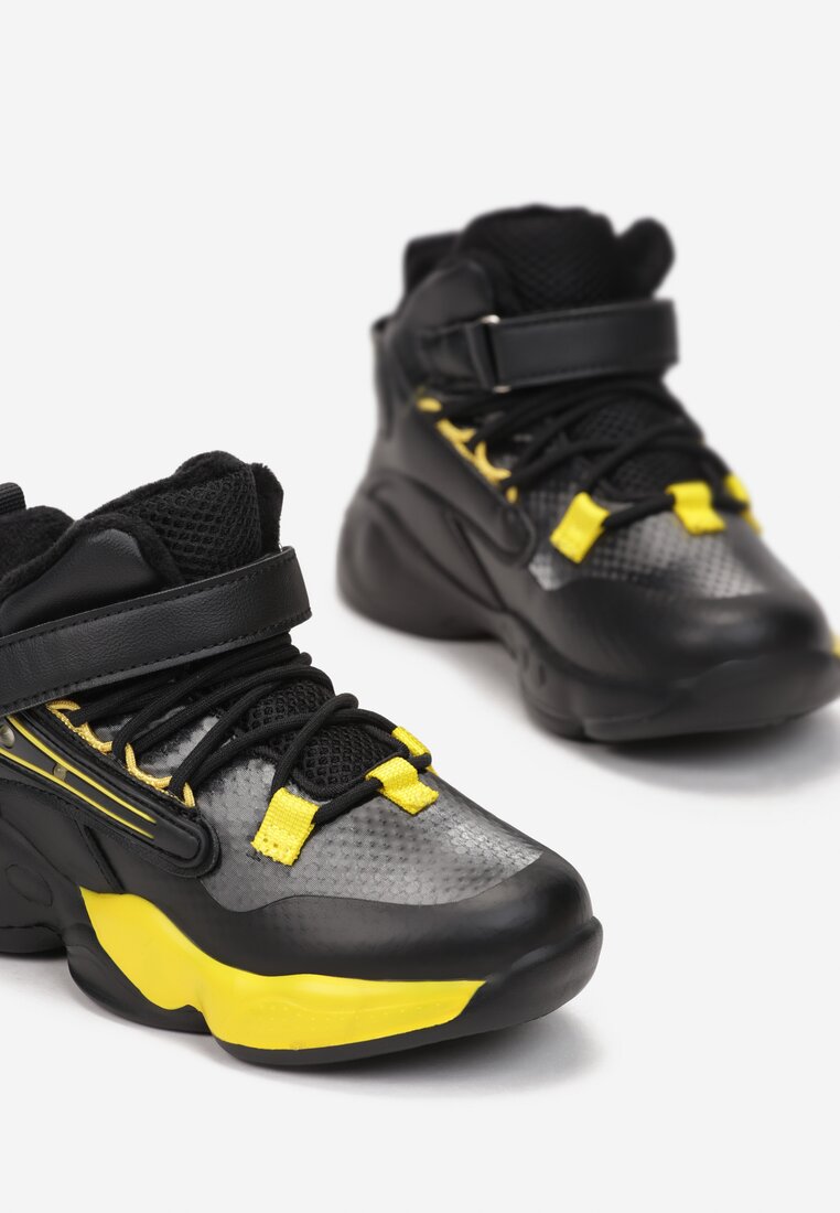 Czarno-Żółte Buty Sportowe Ralocyne