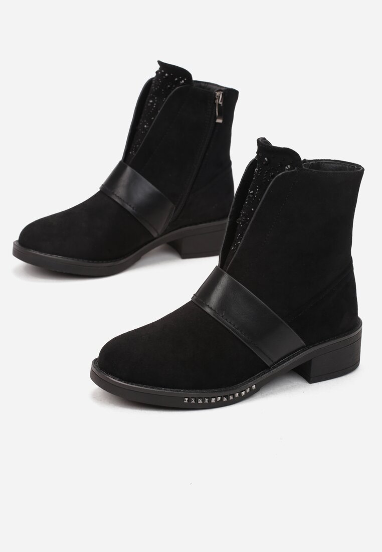 Czarne Botki Desone