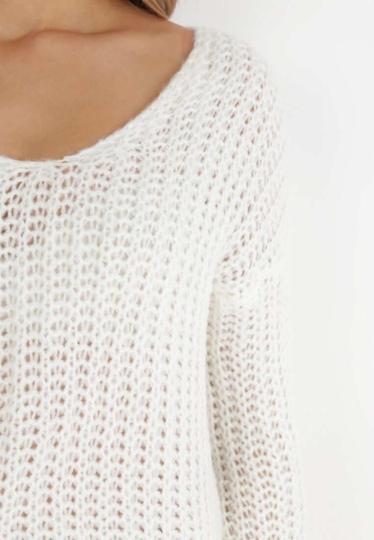 Biały Sweter Amarherine