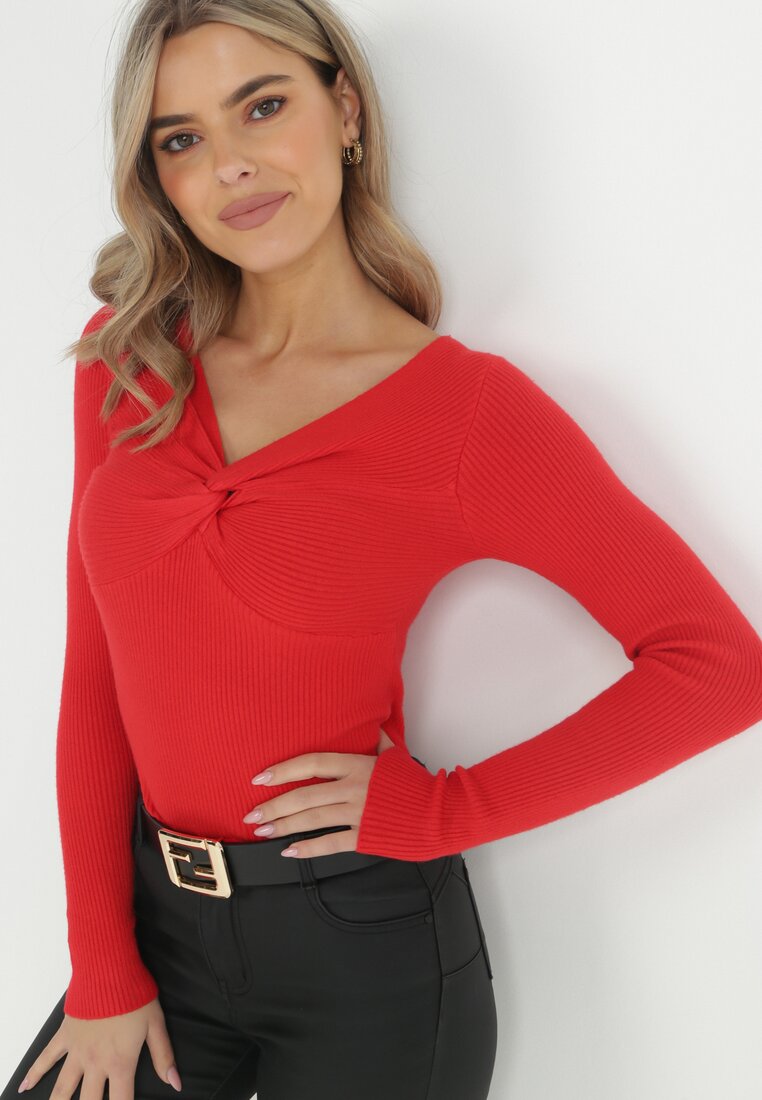 Czerwony Sweter Ampippe