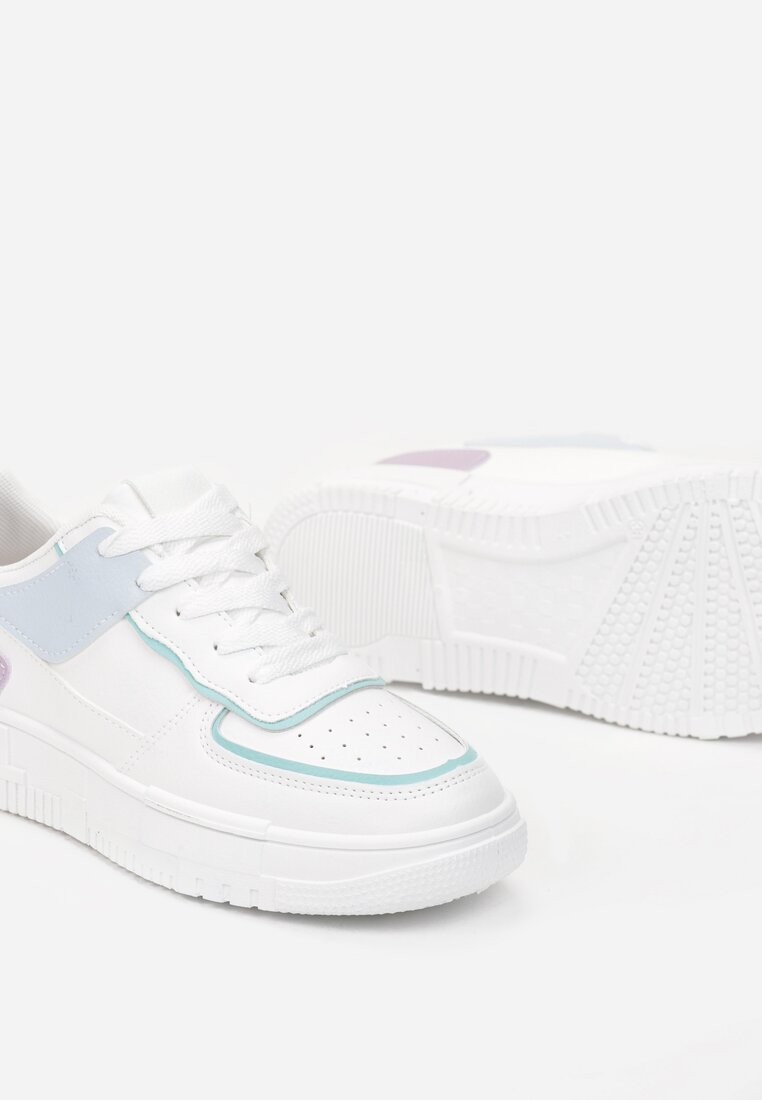 Biało-Niebieskie Sneakersy Myramna