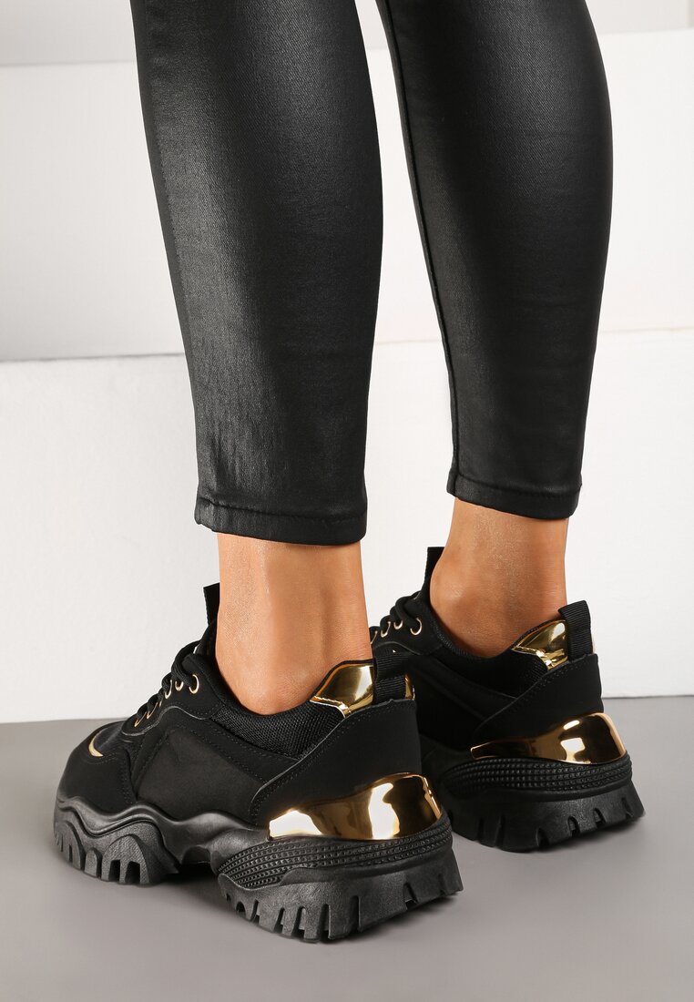 Czarne Sneakersy Achonia