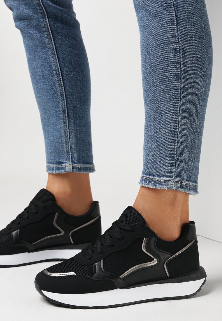 Czarne Sneakersy Ampeira