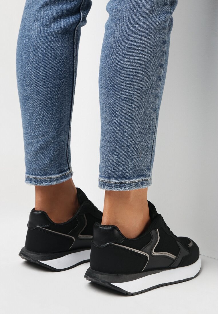 Czarne Sneakersy Ampeira