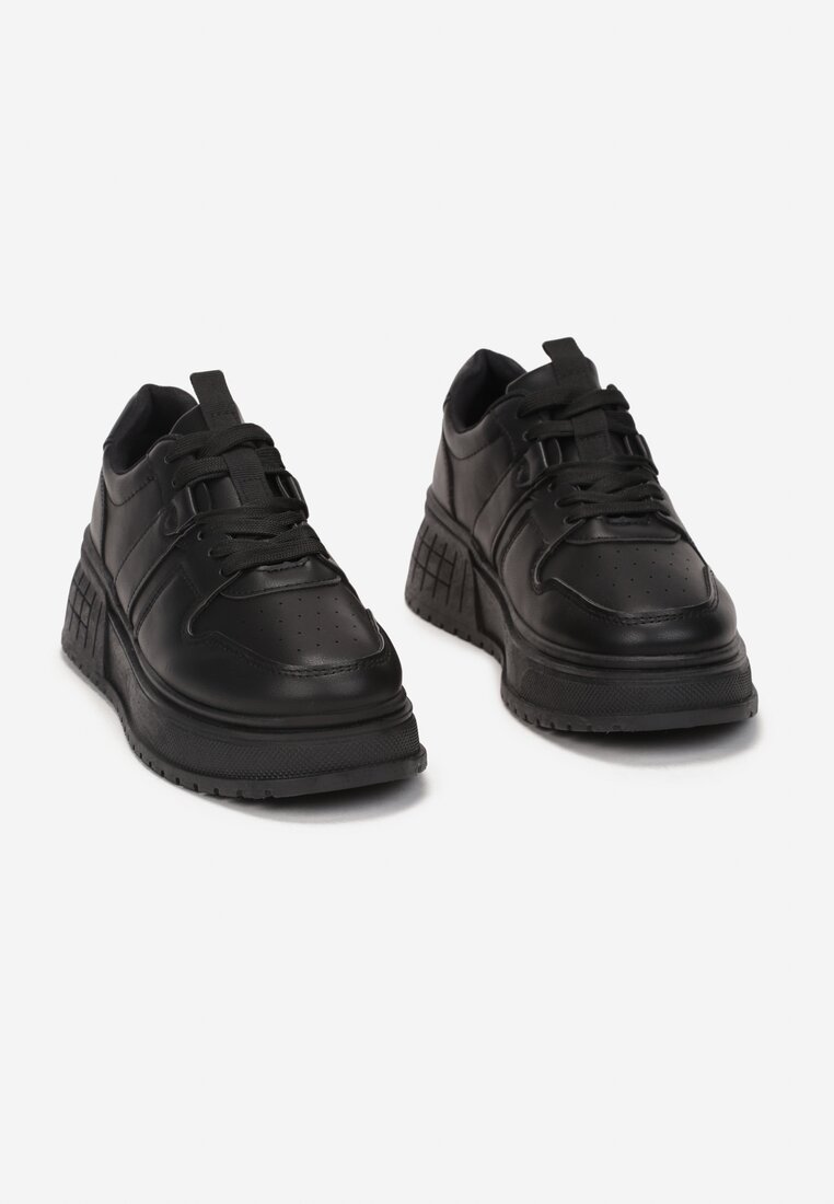 Czarne Sneakersy Aegiolea