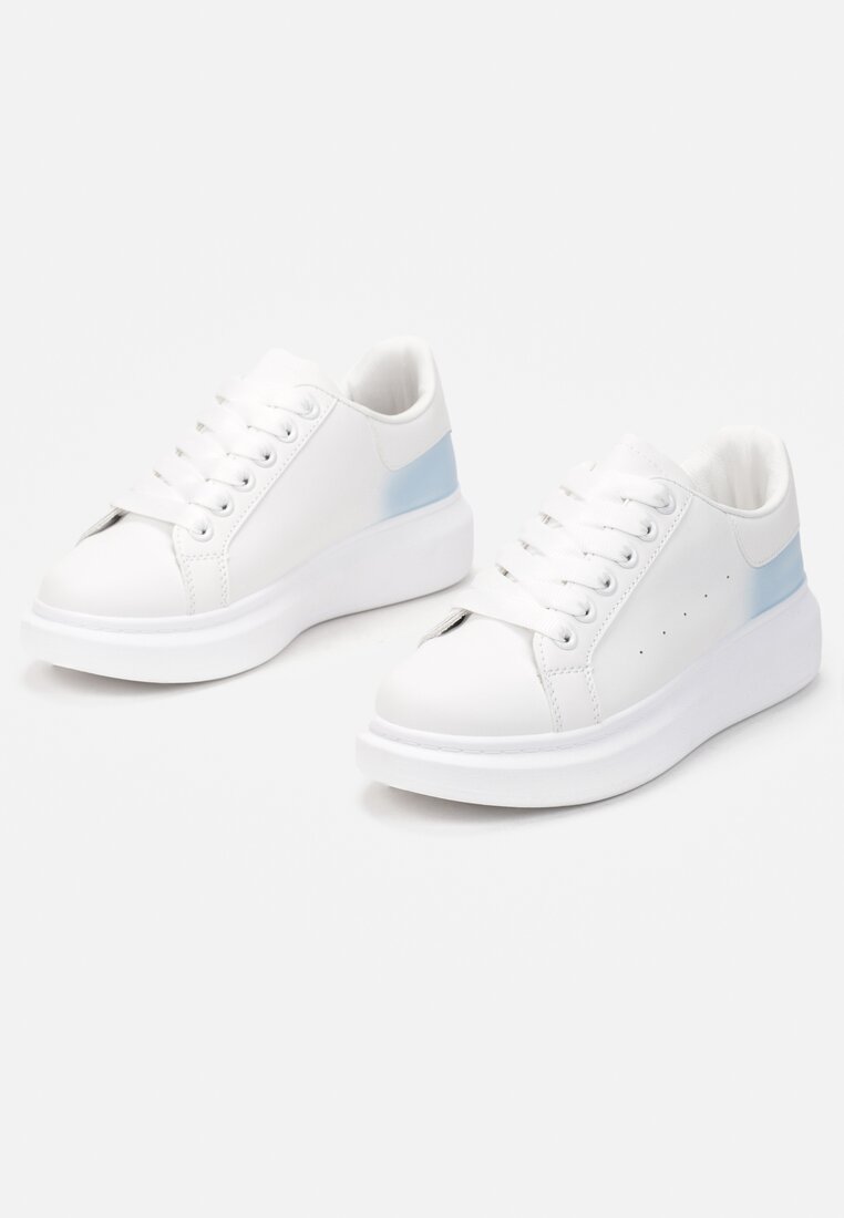 Biało-Niebieskie Sneakersy Dorobe