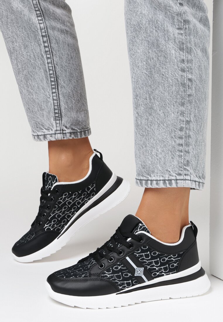 Czarne Sneakersy Kephiope