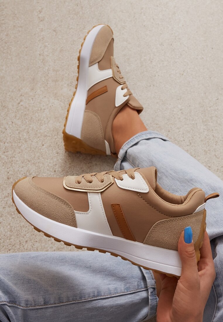 Ciemnobeżowe Sneakersy Dorylopei