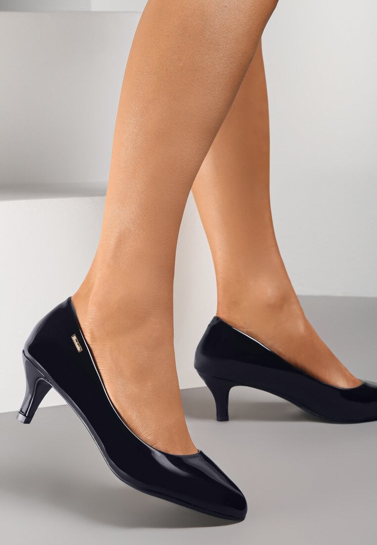 Granatowe Czółenka Philenope