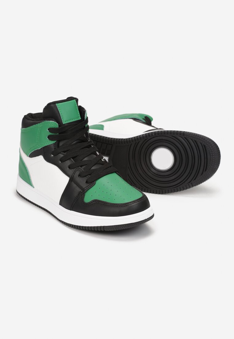 Biało-Zielone Sneakersy Kepheris