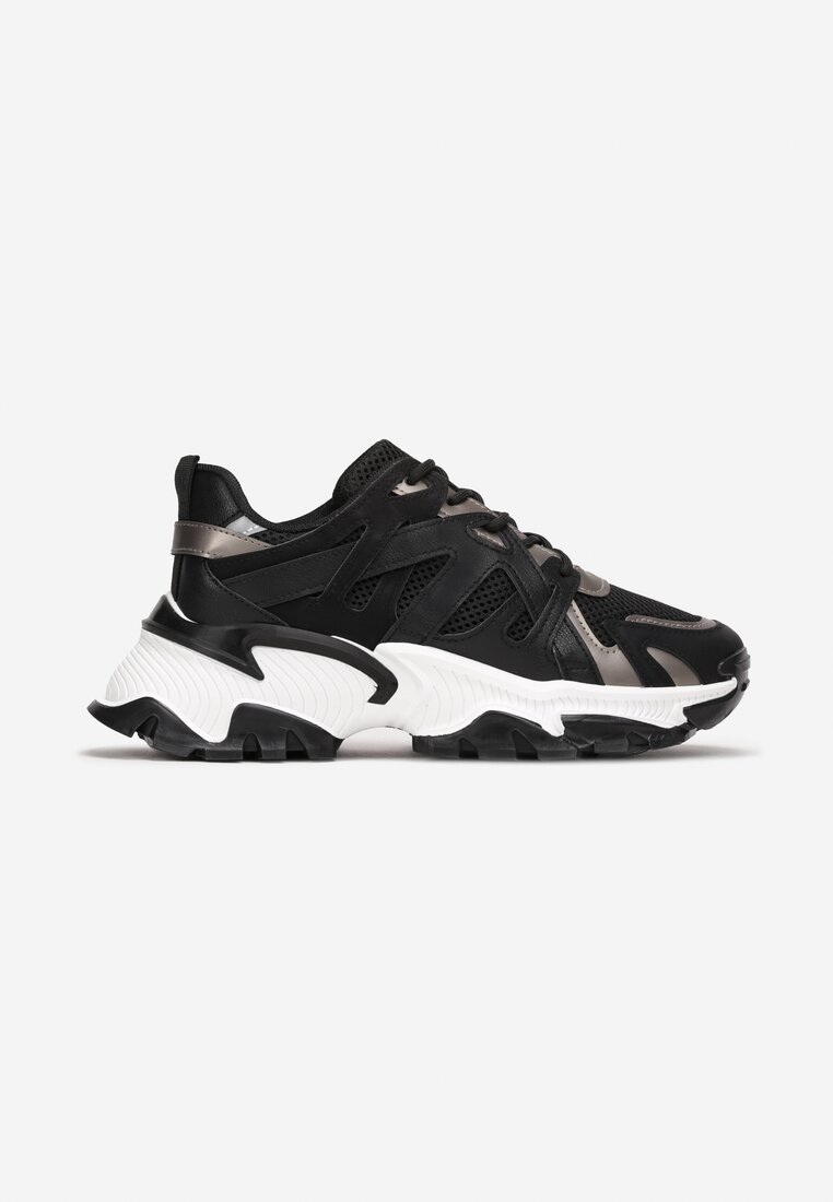 Czarne Sneakersy Moninna