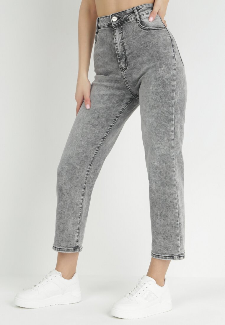 Szare Jeansy Slouchy Pireos