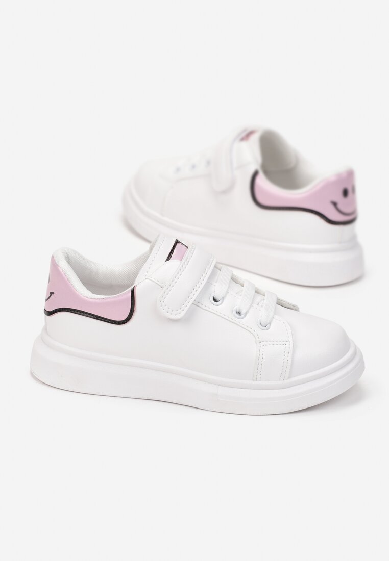 Biało-Różowe Buty Sportowe Klymythia