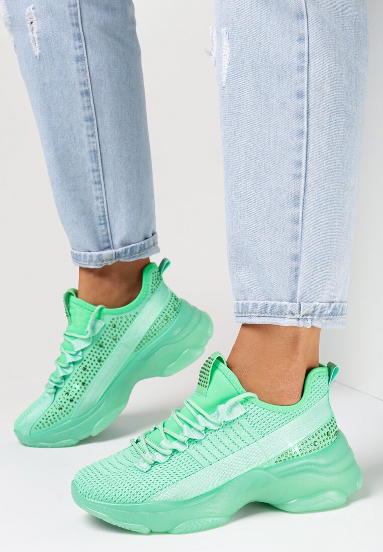 Zielone Sneakersy Phaeradina