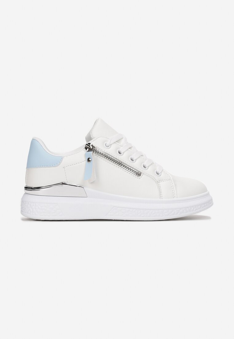 Biało-Niebieskie Sneakersy Kaladia