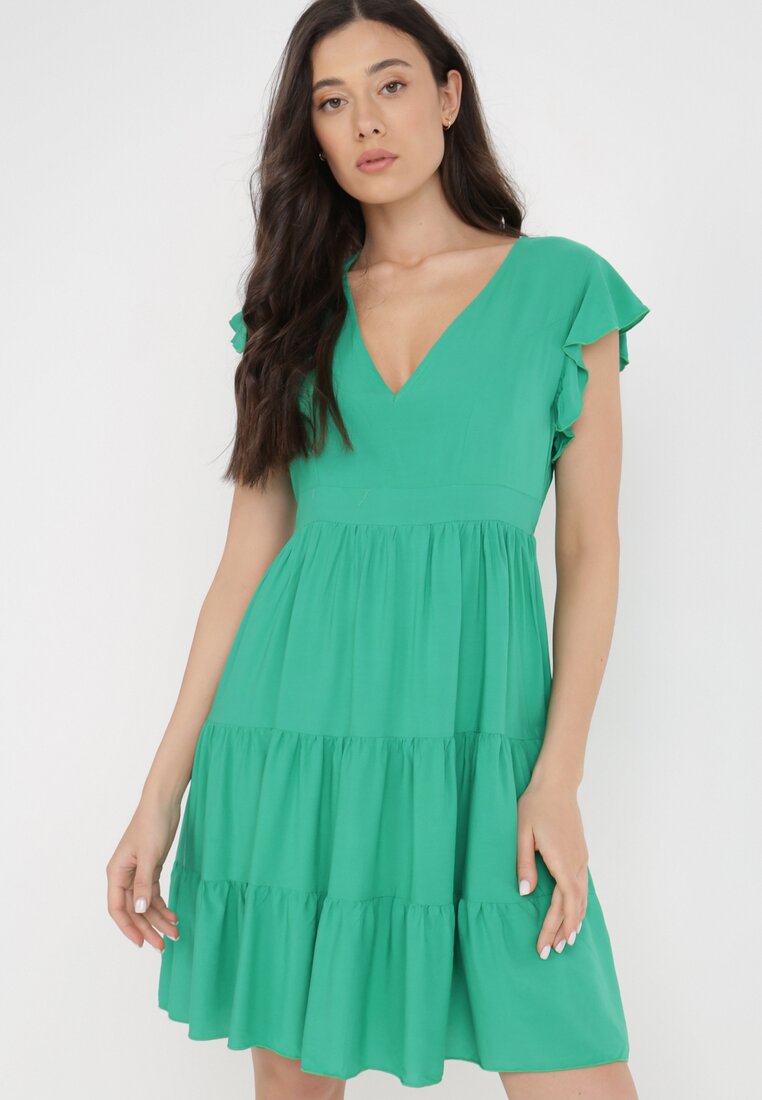 Zielona Sukienka Callirea
