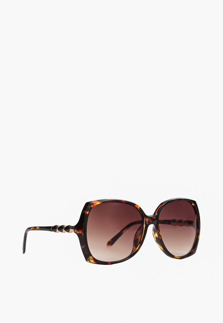 Brązowe Okulary Przeciwsłoneczne Egelaia