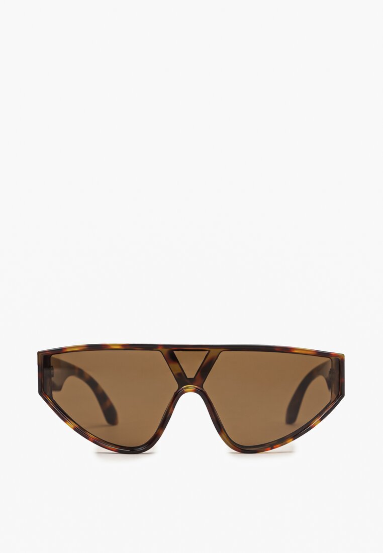 Ciemnobeżowe Okulary Kassaera