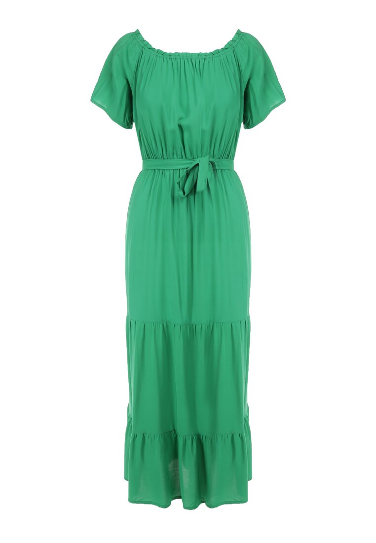 Zielona Sukienka z Wiskozy Telephanassa