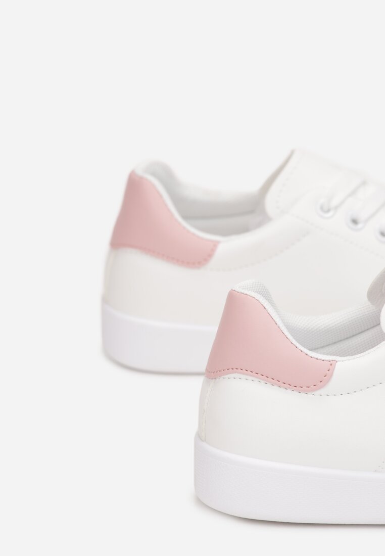 Biało-Różowe Sneakersy Dynilea