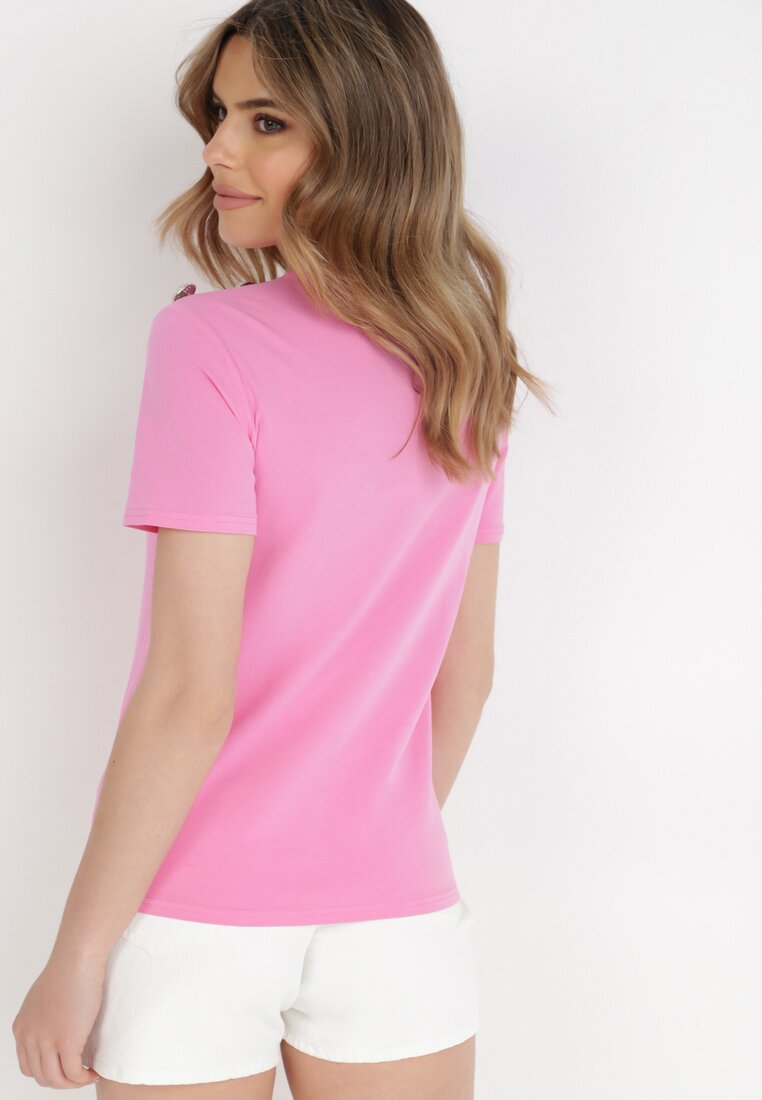 Różowy T-shirt Moniore