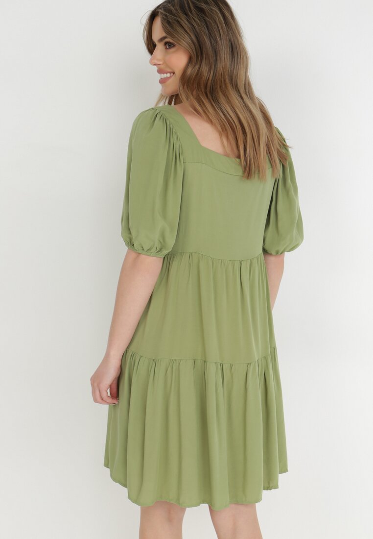 Zielona Sukienka z Wiskozy Phylyle