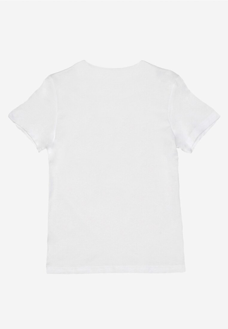Biała T-shirt z Bawełny Haidippe