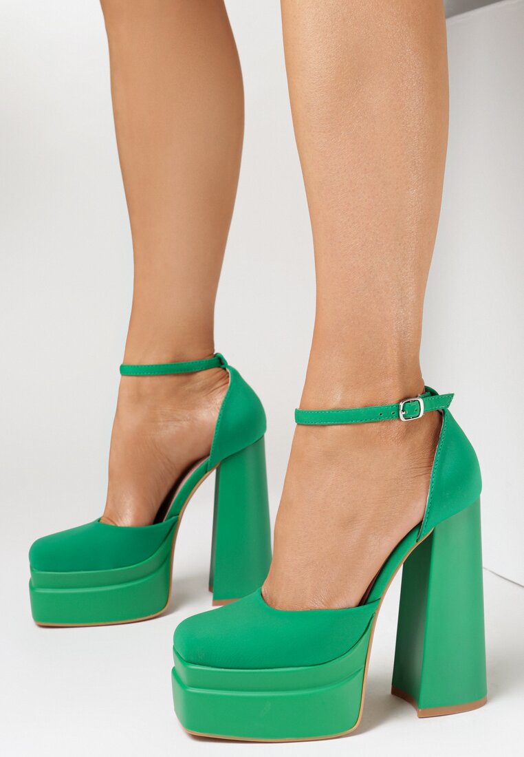 Zielone Sandały Meganie