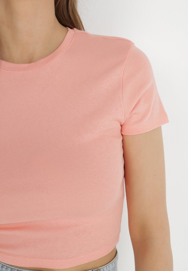 Różowy T-shirt Irousa