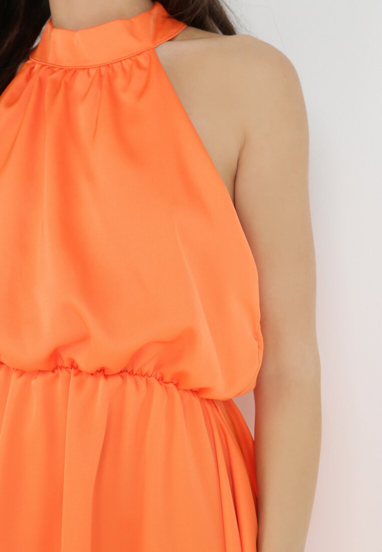Pomarańczowa Sukienka Parthine