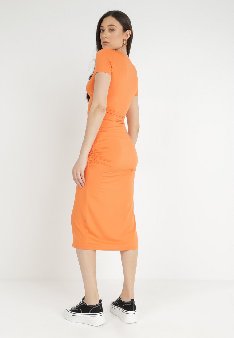 Pomarańczowa Sukienka Oreitheis