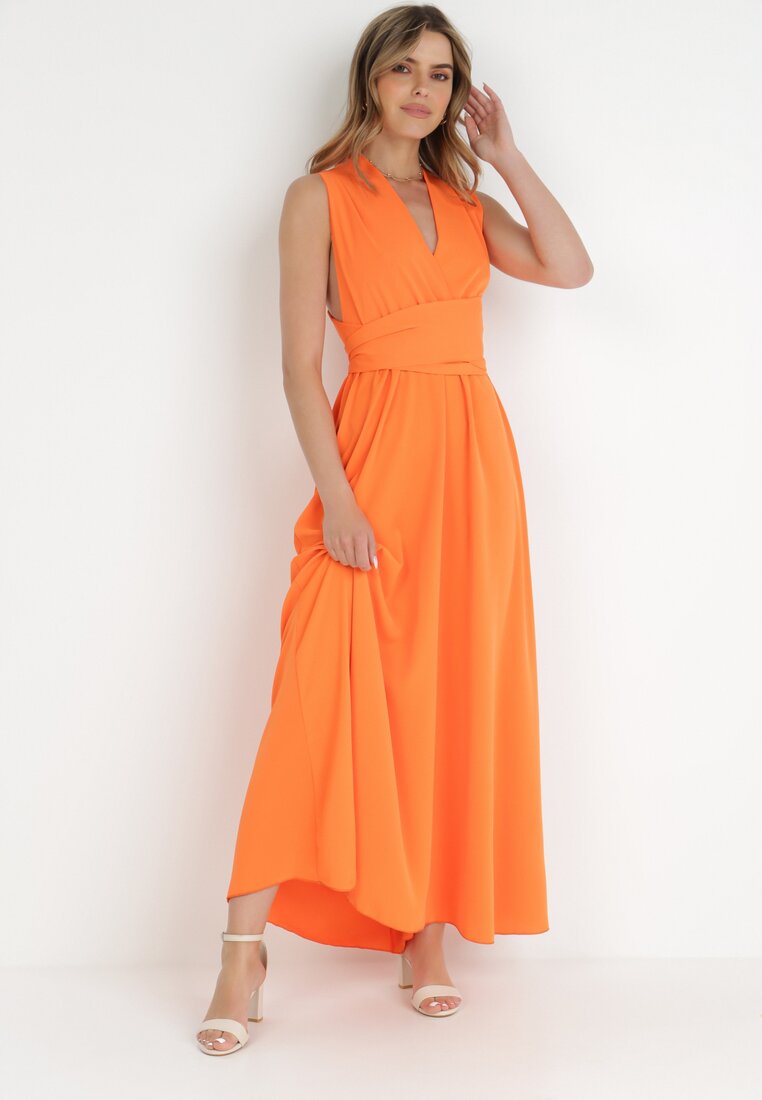 Pomarańczowa Sukienka Agarano