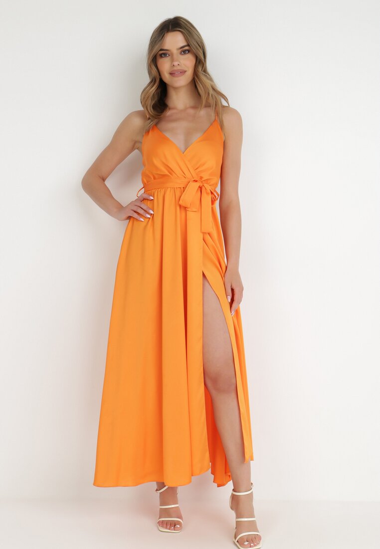 Pomarańczowa Sukienka Phileis