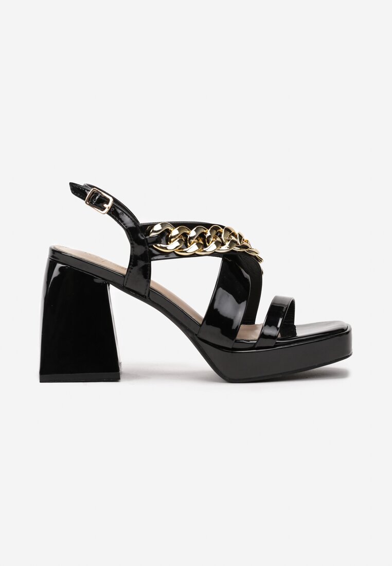Czarne Sandały Ampomene