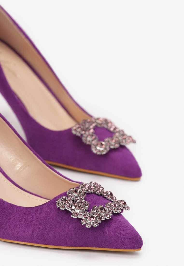 Pantofi stiletto Mov